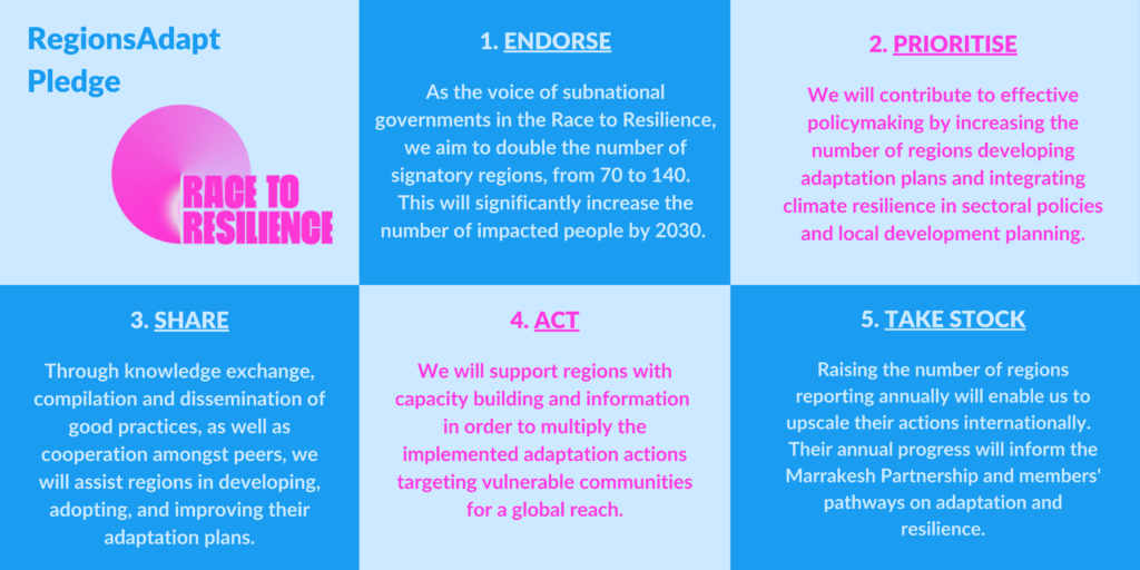 RegionsAdapt Pledge to the Race To Resilience